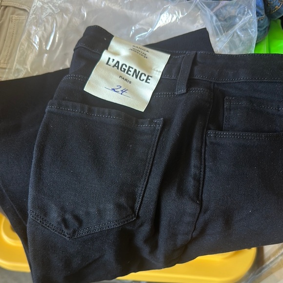 L'AGENCE Women's Black Wide Leg Jeans